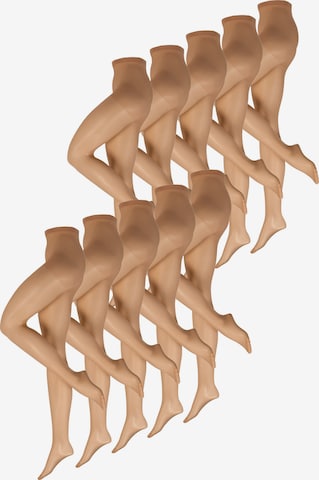 Nur Die Feinstrumpfhose ' Seidenfein 15 DEN ' in Braun: Vorderseite