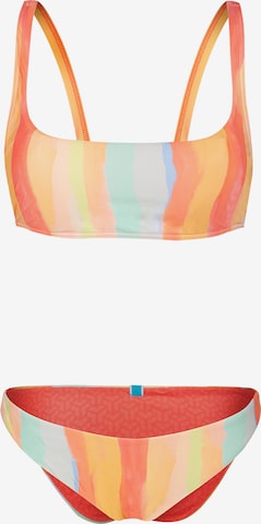 ARENA Bustier Bikini 'WATER PRINT' | mešane barve barva: sprednja stran