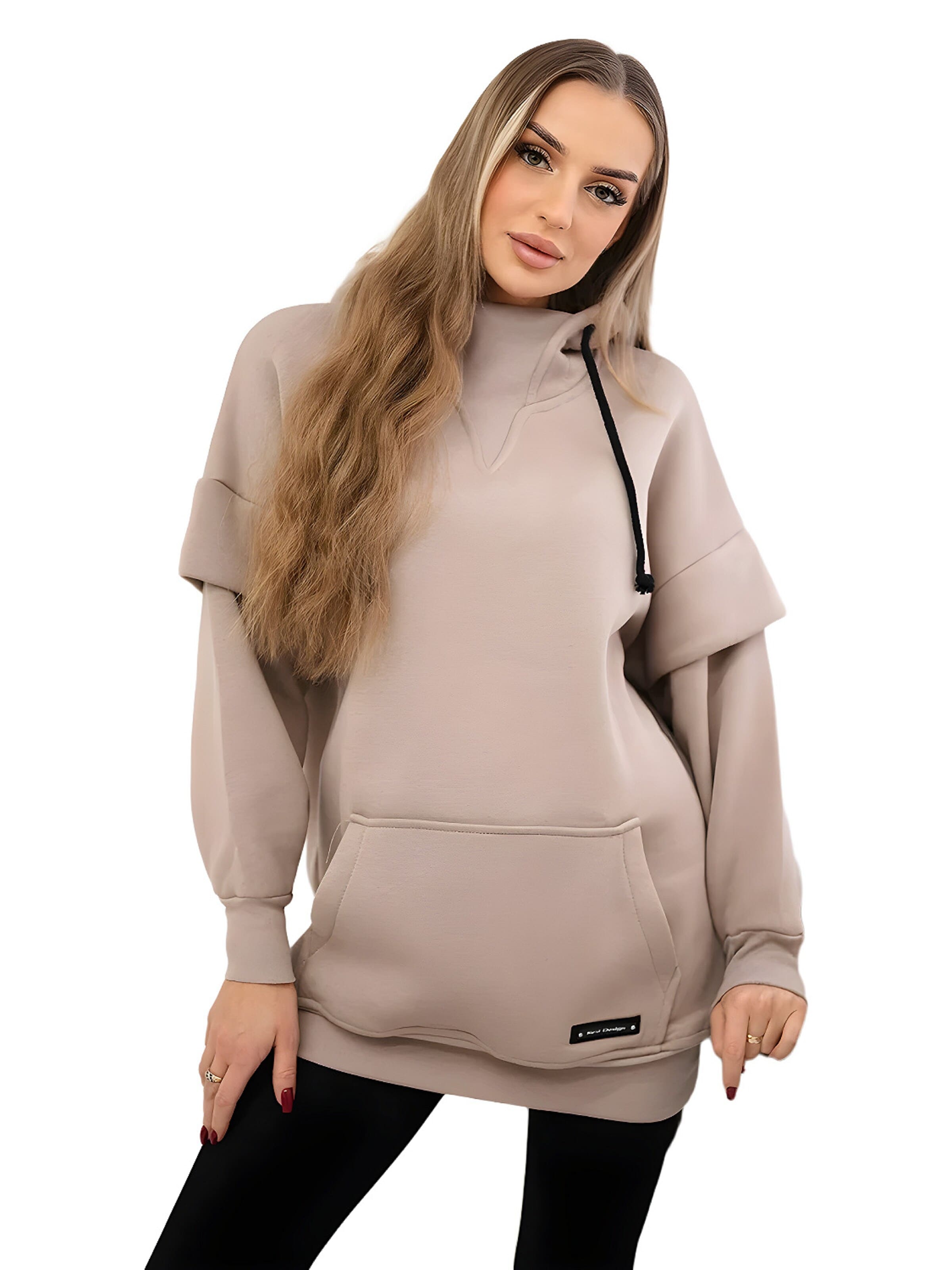 Lumera Sweatshirt in Beige: voorkant