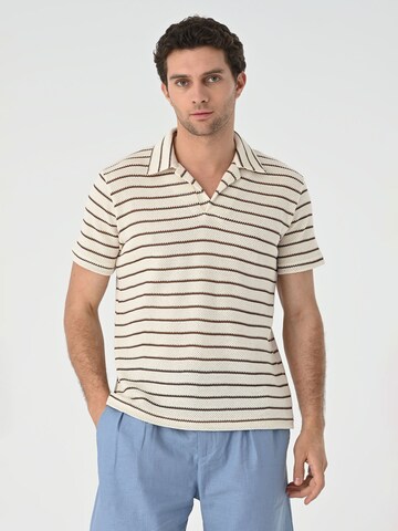 T-Shirt Antioch en beige : devant