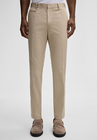 Skinny Pantalon à plis 'Kyle' STRELLSON en beige : devant