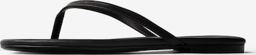 Infradito 'WRITTEN IN THE SAND' di L37 HANDMADE SHOES in nero: frontale