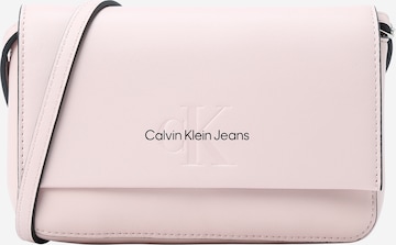 Calvin Klein Jeans Olkalaukku värissä vaaleanpunainen: edessä
