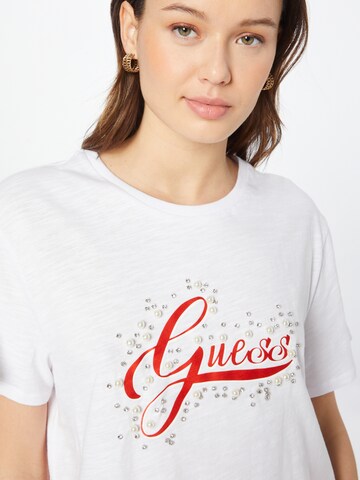 GUESS T-Shirt 'Leontina' in Weiß