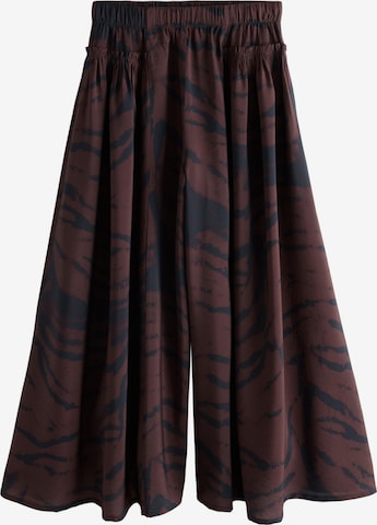 Wide leg Pantaloni de la Next pe maro: față