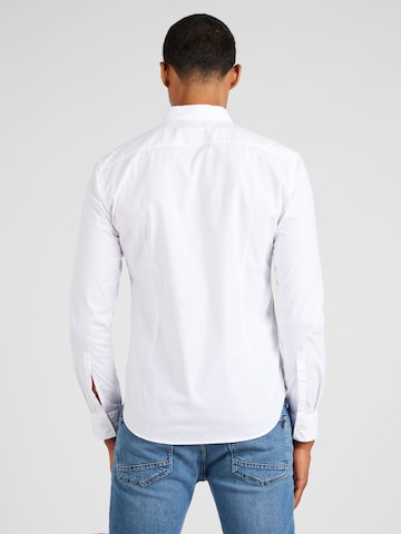 HUGO Slim Fit Hemd 'Ermo' in Weiß