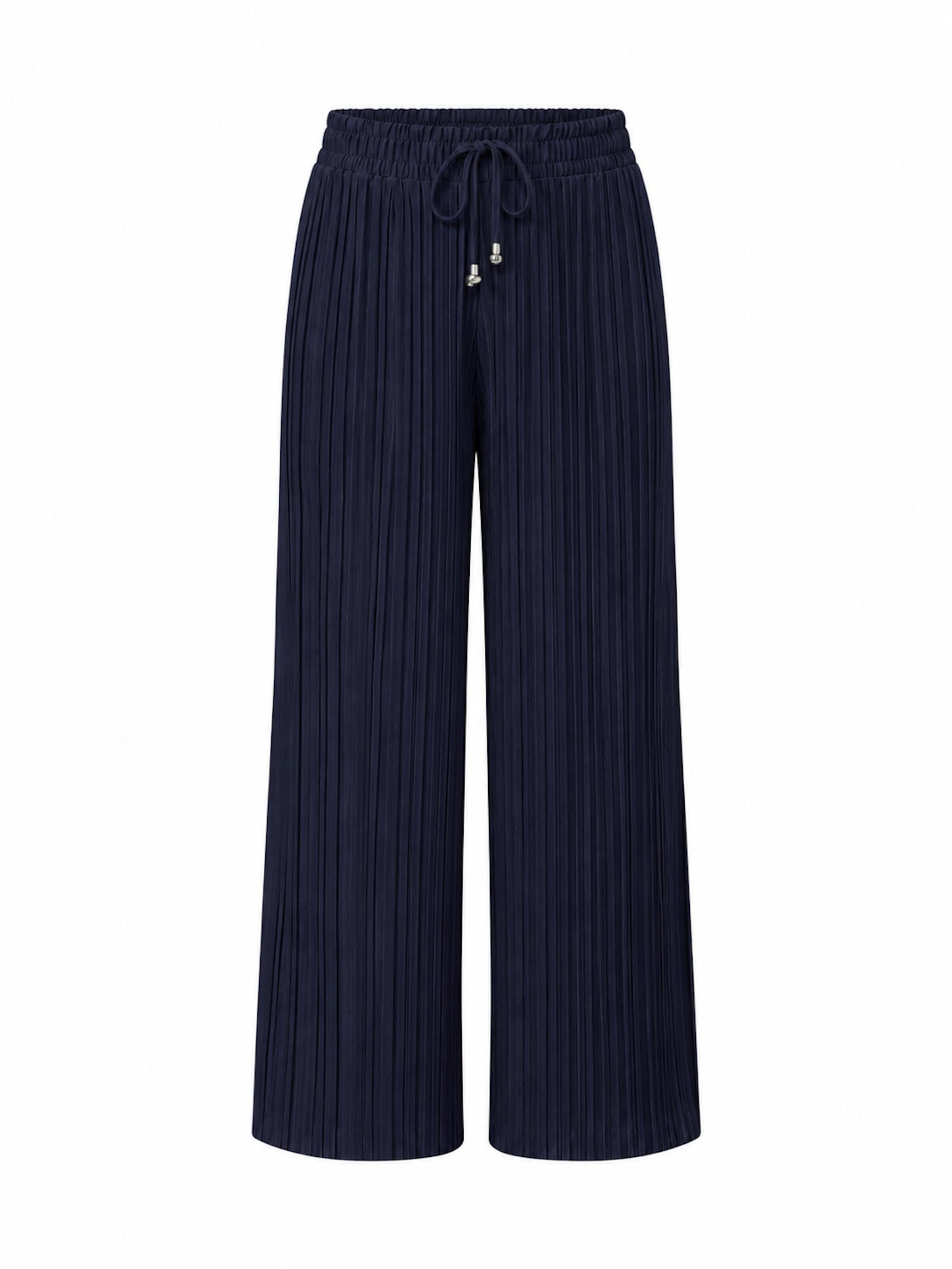 Worldclassca Bügelfaltenhose 'Damen Plissee Sommer Hose'‌‌‌‌‌‌ in Blau: Vorderseite