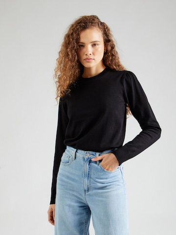 SAINT TROPEZ Пуловер 'Mila' в черно: отпред