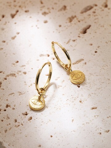 Hey Happiness Ohrringe 'Evil Eye' in Gold