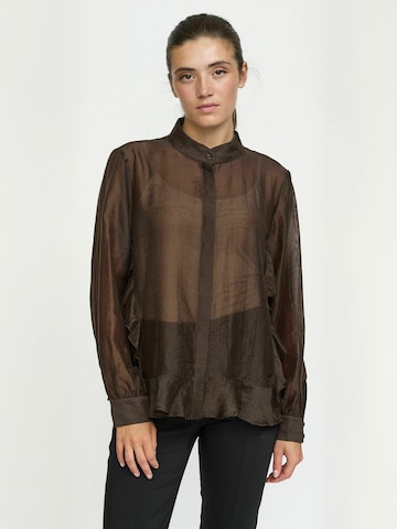 Soft Rebels Shirts ' SRRachel ' i brun: forside
