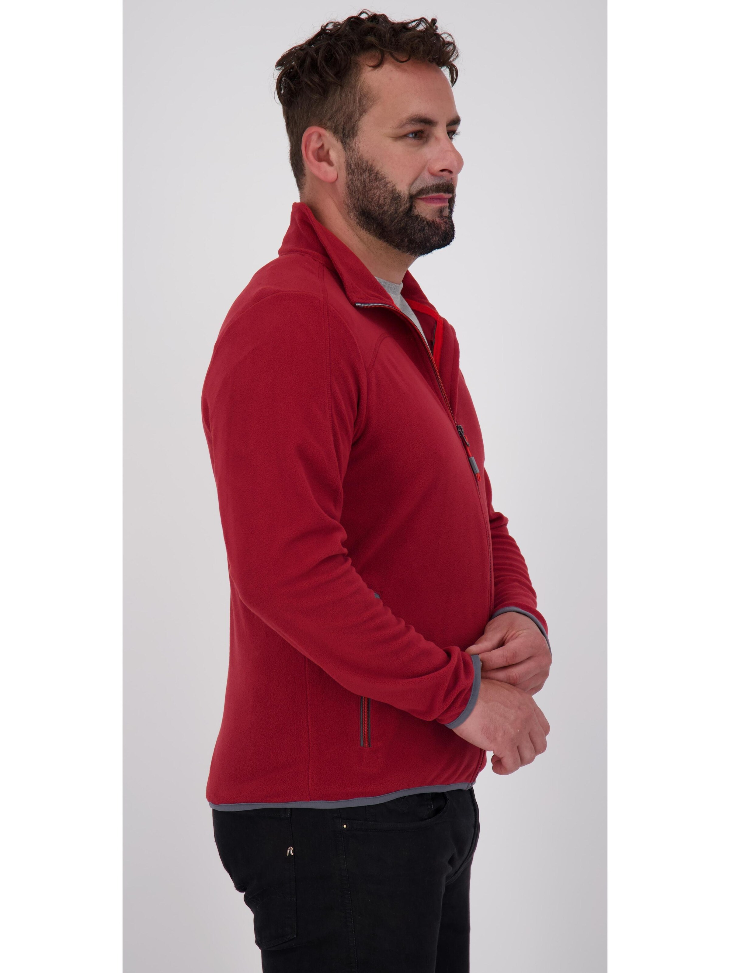 LPO Fleecejacke 'KIRKVALE II MN'‌‌‌‌‌‌‌‌ in Rot