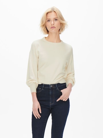 ONLY - Jersey en beige: frente