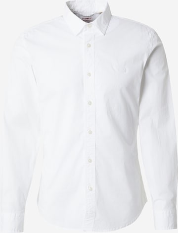 balta LEVI'S ® Priglundantis modelis Marškiniai 'Battery Housemark': priekis