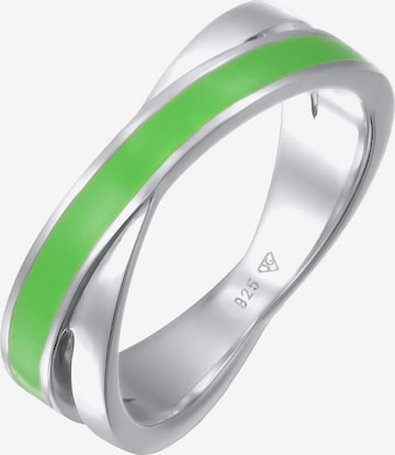 Bague ELLI en vert : devant