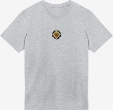 F4NT4STIC T-Shirt 'Happy Flower' in Grau: Vorderseite