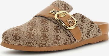 smėlio GUESS Šlepetės 'GALAVANTA': priekis