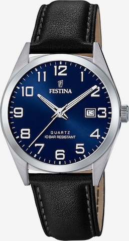 Montre à affichage analogique 'ACERO CLASICO' FESTINA en bleu : devant