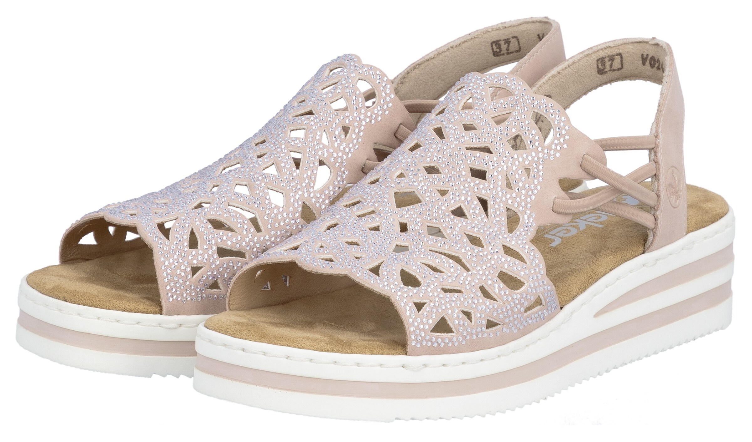 Sandales Rieker en rose