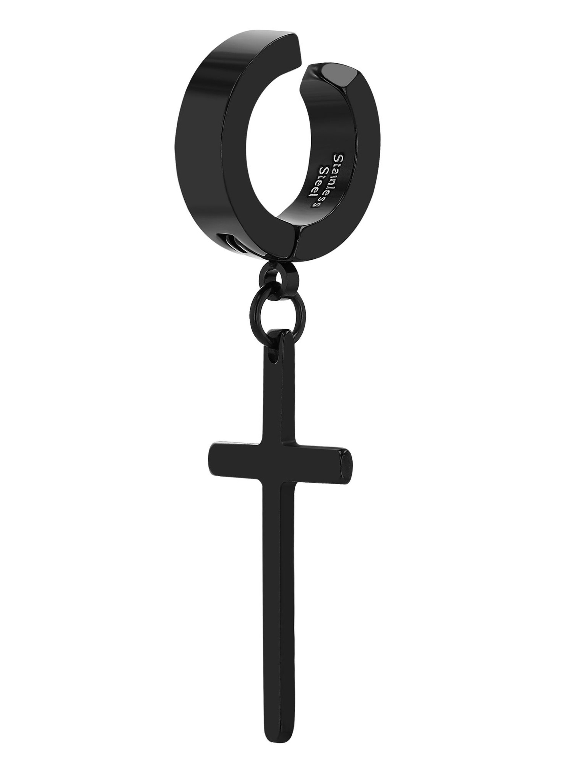 Akzent Earring 'Odeli, hautverträglich' in Black: front