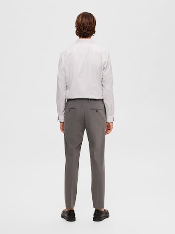 SELECTED HOMME - Slimfit Pantalón de pinzas 'Liam' en gris