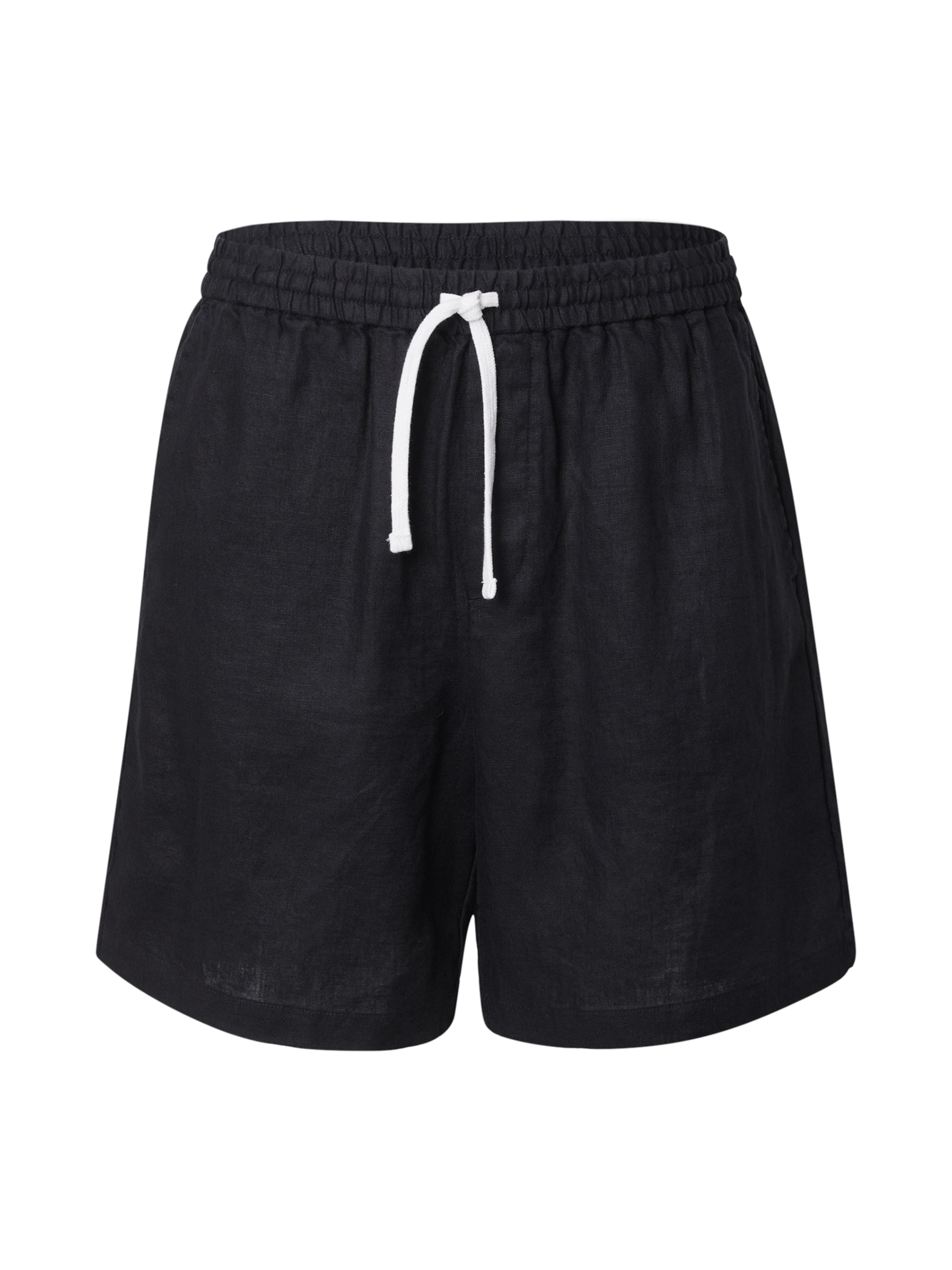 Regular Pantaloni 'Ajar' de la WEEKDAY pe negru: față