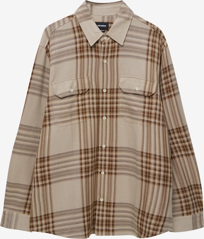 Camicia Pull&Bear di colore beige scuro, Visualizzazione prodotti