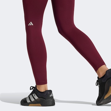ADIDAS PERFORMANCE Skinny Sporthose 'Studio All Me' in Rot