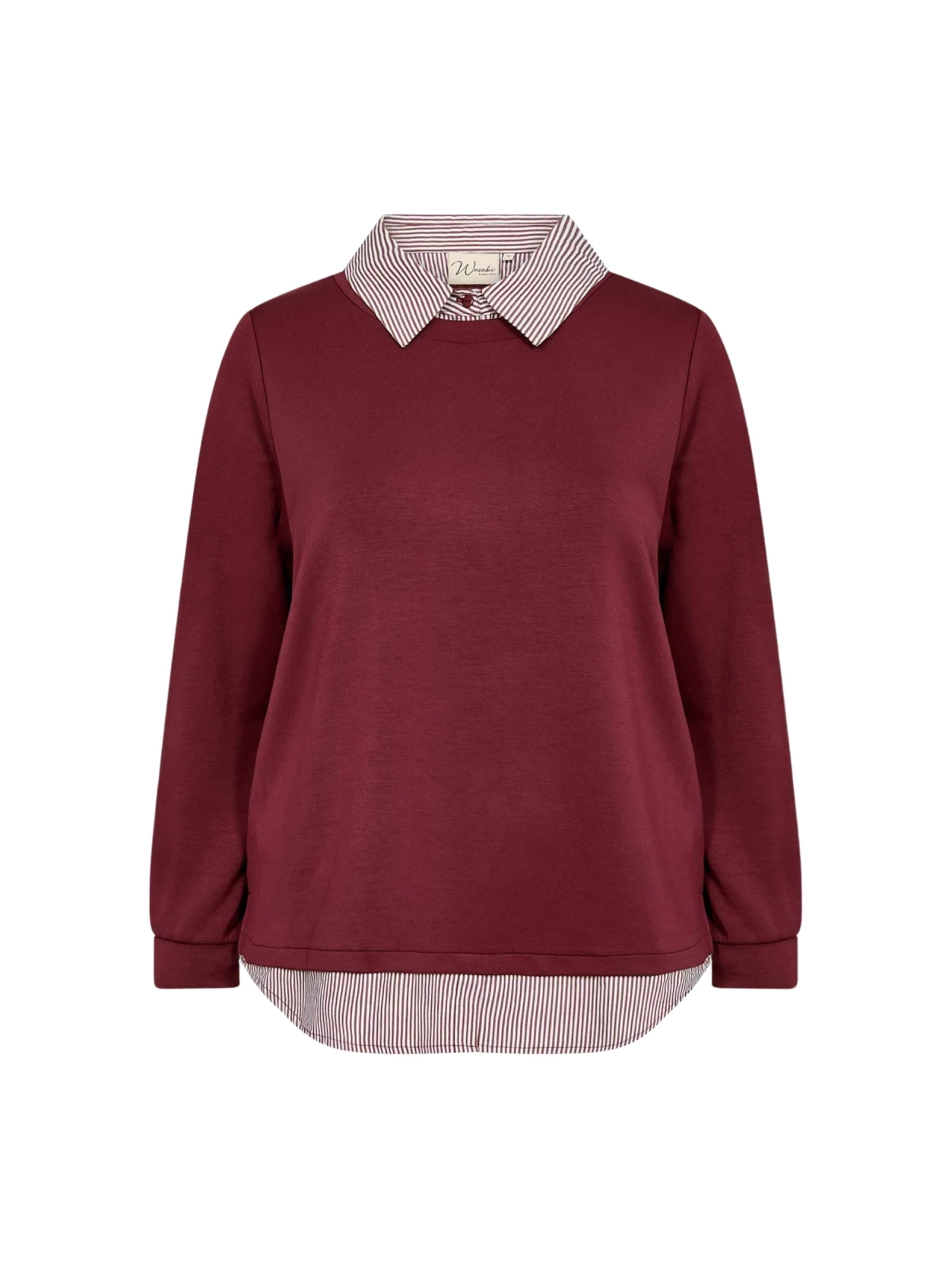 Pull-over Wasabi Concept en rouge : devant