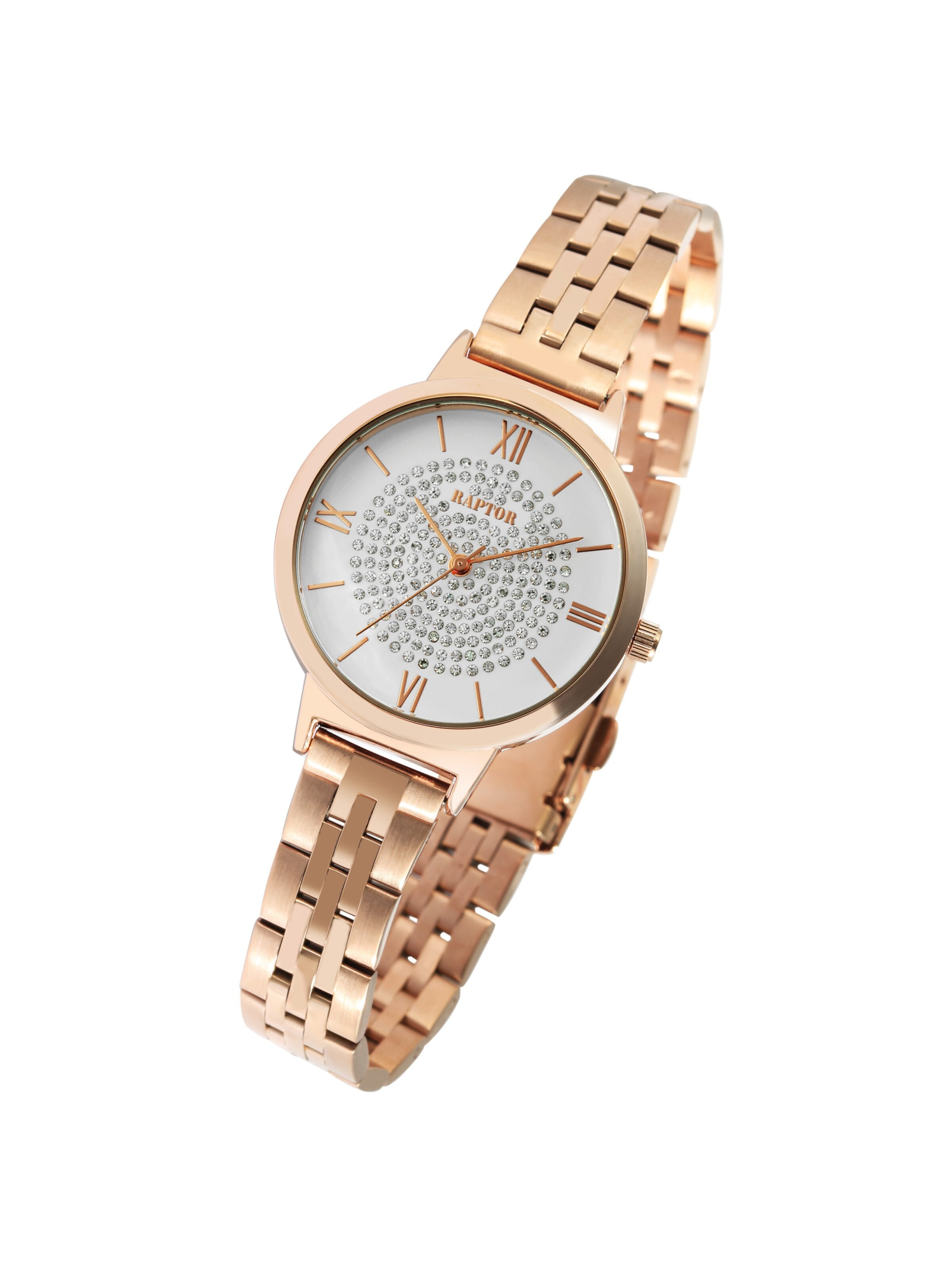 Raptor Analog Watch 'Marienne, 3 ATM' in Gold: front
