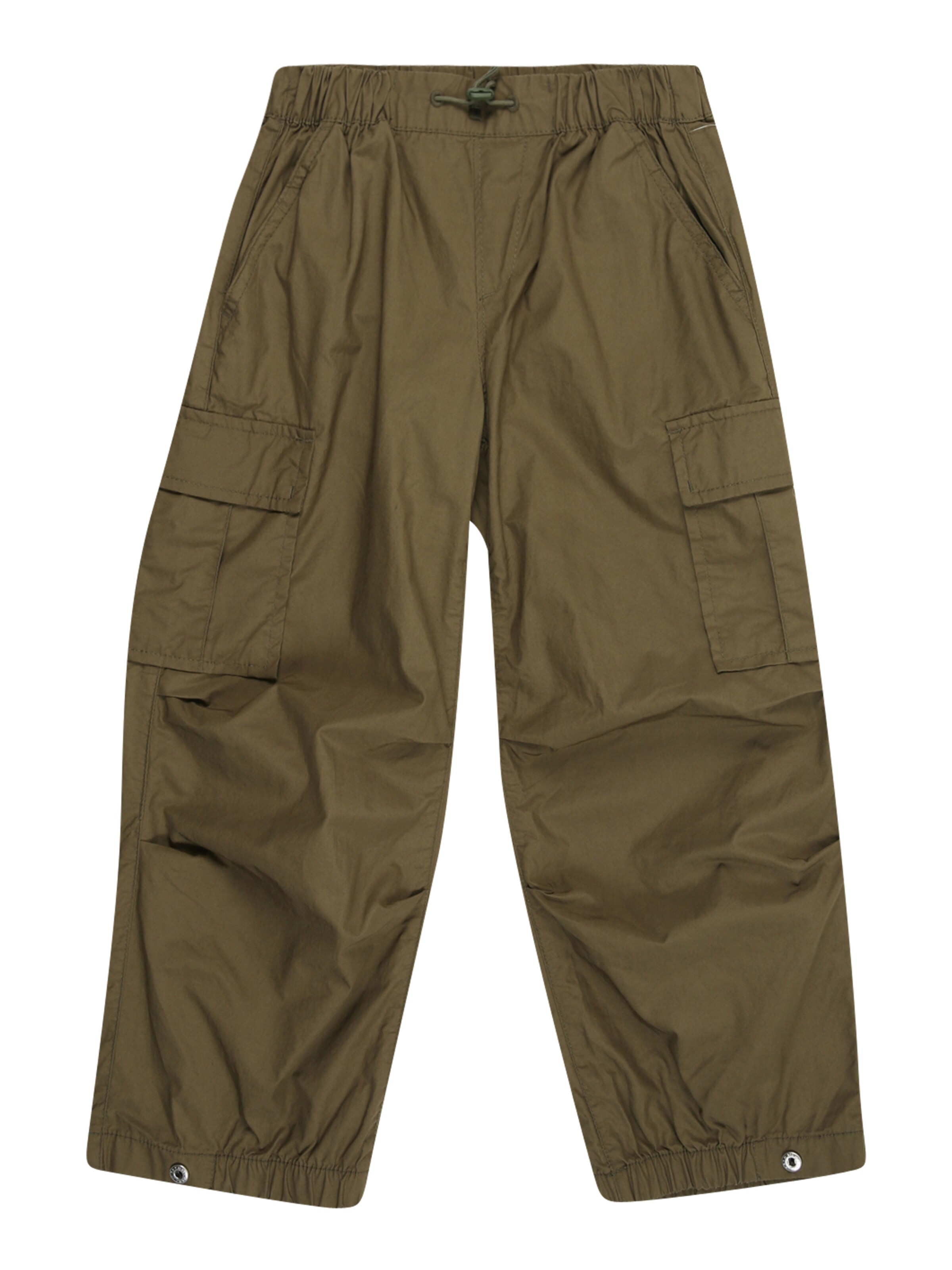 GAP Широка кройка Панталон в зелено: отпред