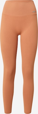 aim'n Skinny Workout Pants 'Cayenne' in Brown: front