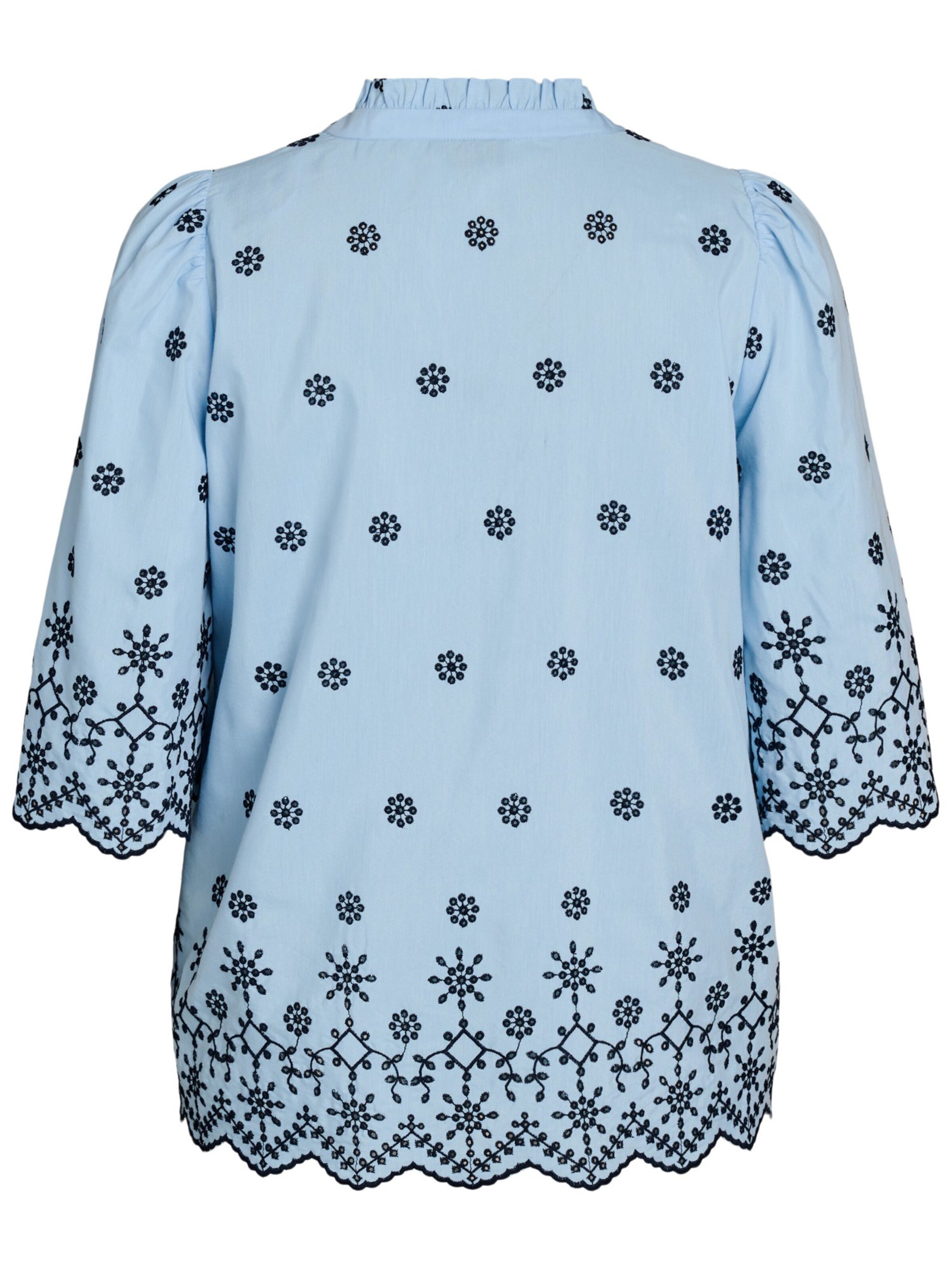 Zizzi Bluse 'Eviola' in Blau