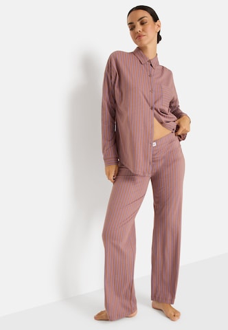LSCN by LASCANA Pajama pants in Brown: front