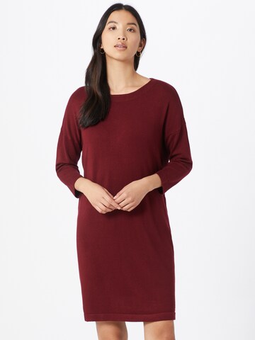 VERO MODA Gebreide jurk in Rood: voorkant