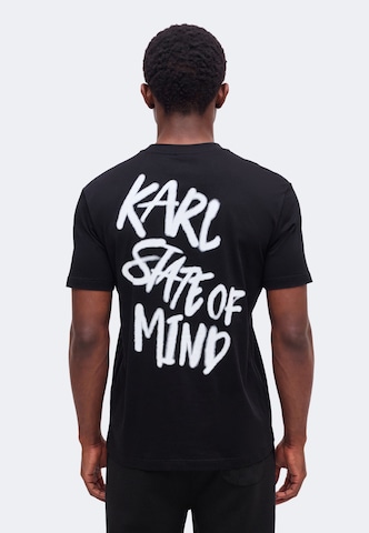 KARL LAGERFELD JEANS Póló - fekete: elől