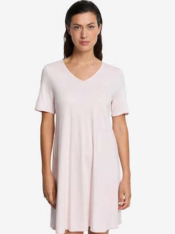 Chemise de nuit ' Cotton Silk ' Hanro en rose : devant