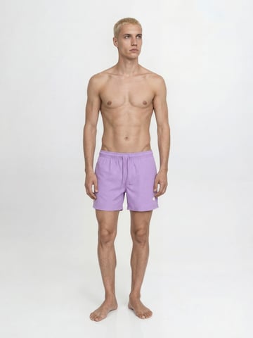 JACK & JONES Шорти за плуване 'JPSTMaui Tropic' в лилав