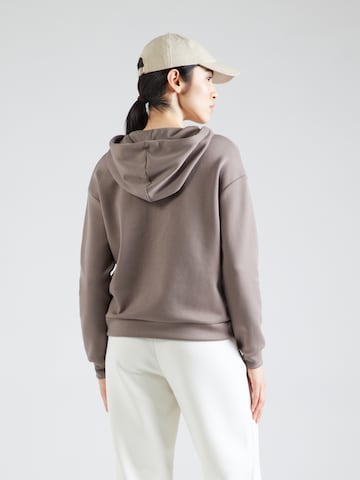 ONLY PLAY Athletic Zip-Up Hoodie in Brown