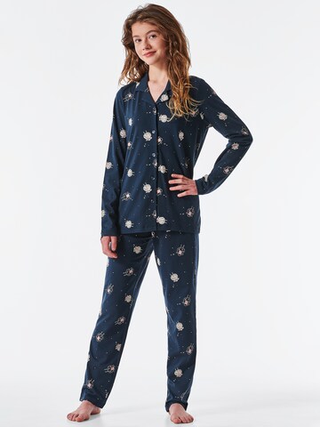 SCHIESSER Nachtkledij 'Pyjama Story' in Blauw: voorkant