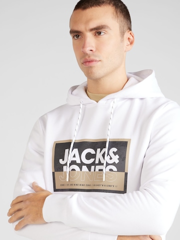 Sweat-shirt 'Logan' JACK & JONES en blanc