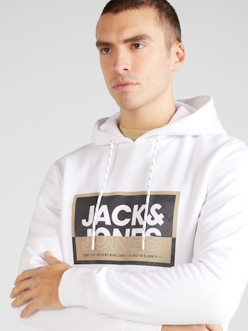 JACK & JONES Μπλούζα φούτερ 'Logan' σε λευκό