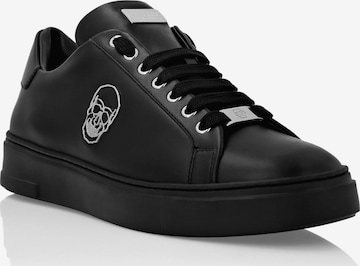 Philipp Plein Sneakers laag 'Skull' in Zwart: voorkant