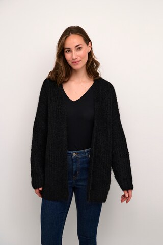 CULTURE Knit cardigan 'CU Brava' in Black: front
