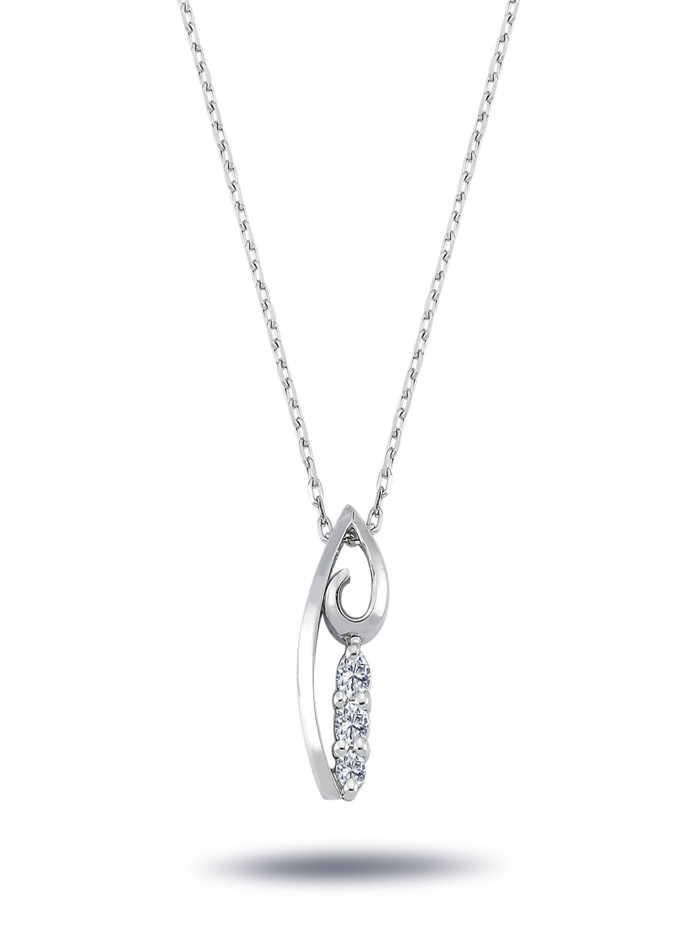 EinStein Diamant Kette‌‌‌‌‌‌‌‌‌‌ in Silber: Vorderseite