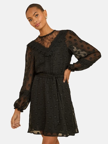 Rochie de la love & roses pe negru: față