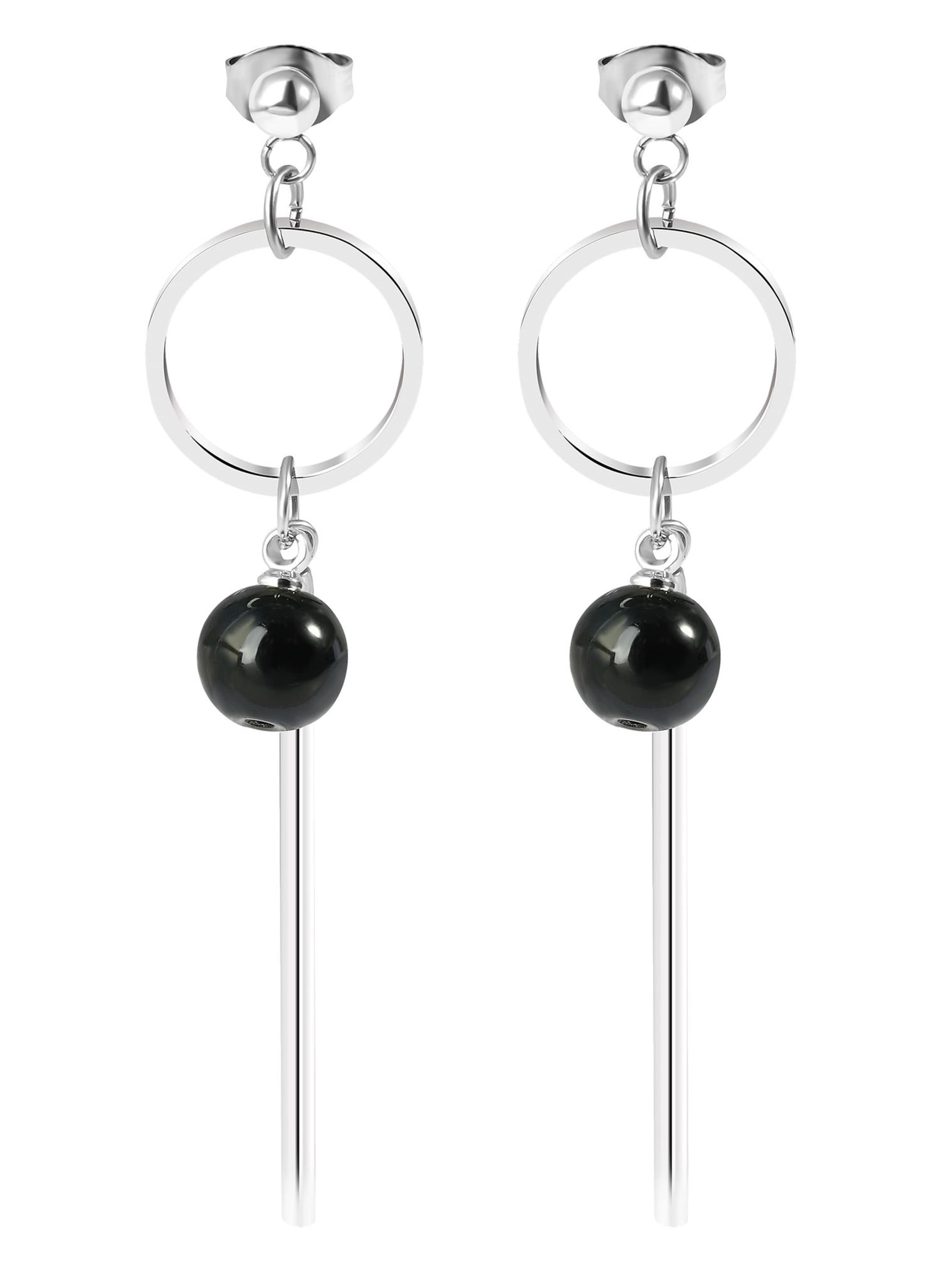 Akzent Earrings 'Julica, silberfarbig, langlebig' in Silver: front