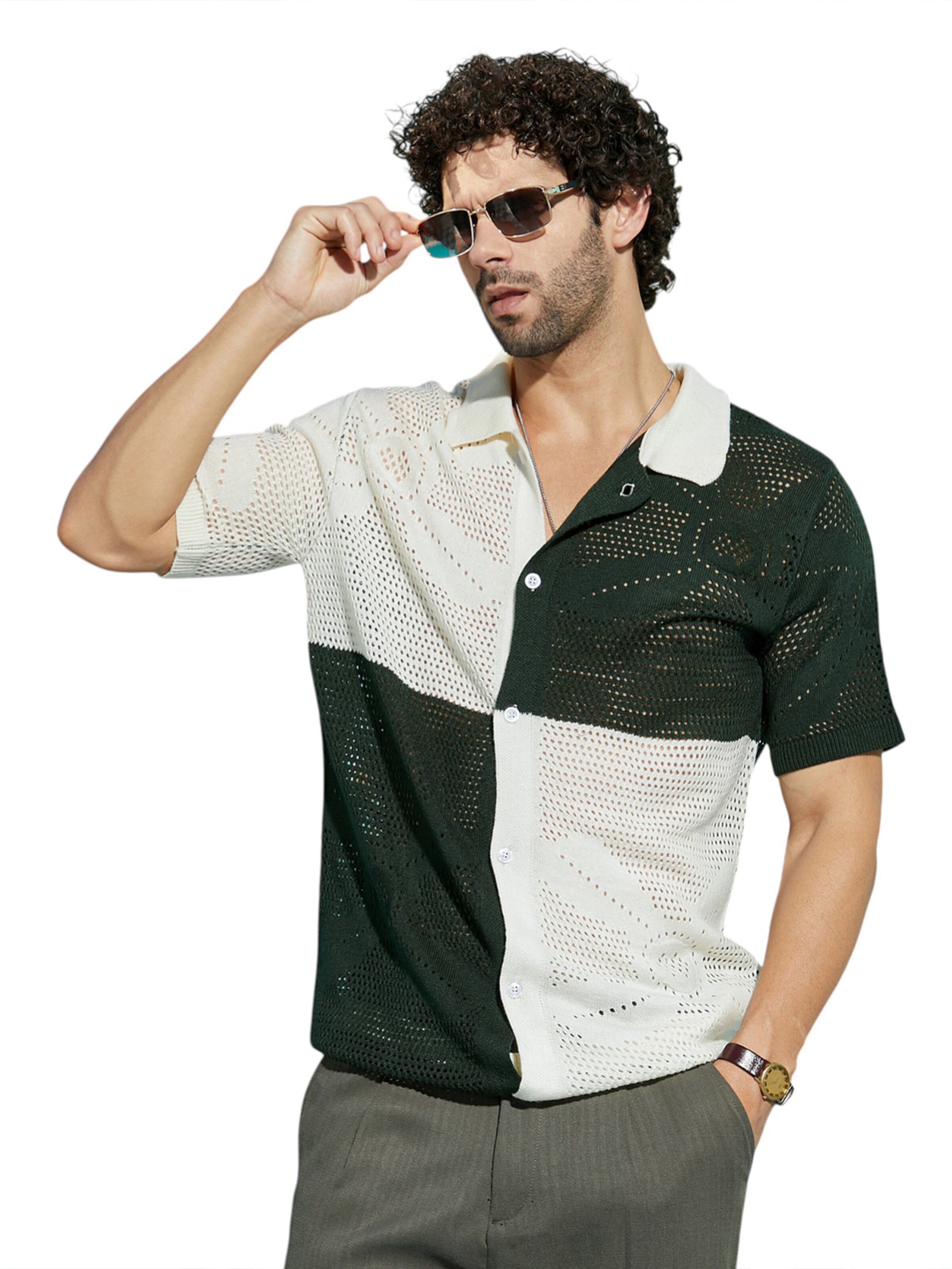 Campus Sutra Средняя посадка Рубашка 'Skyla' в Белый