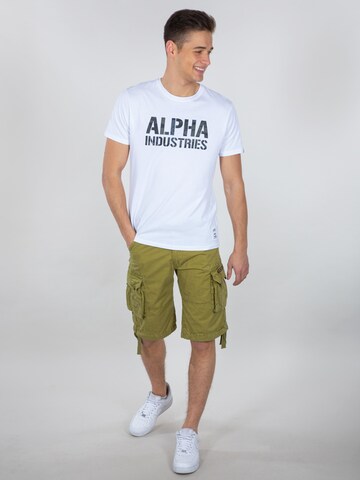 ALPHA INDUSTRIES Loosefit Broek 'Jet' in Groen