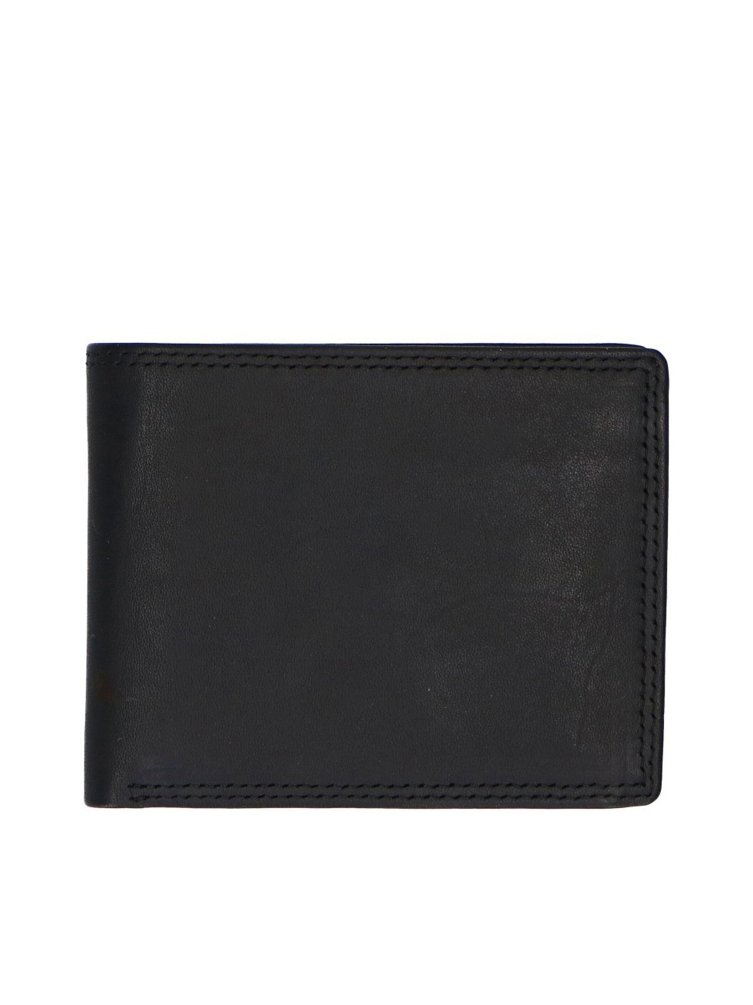 MANFIELD Wallet in Black: front