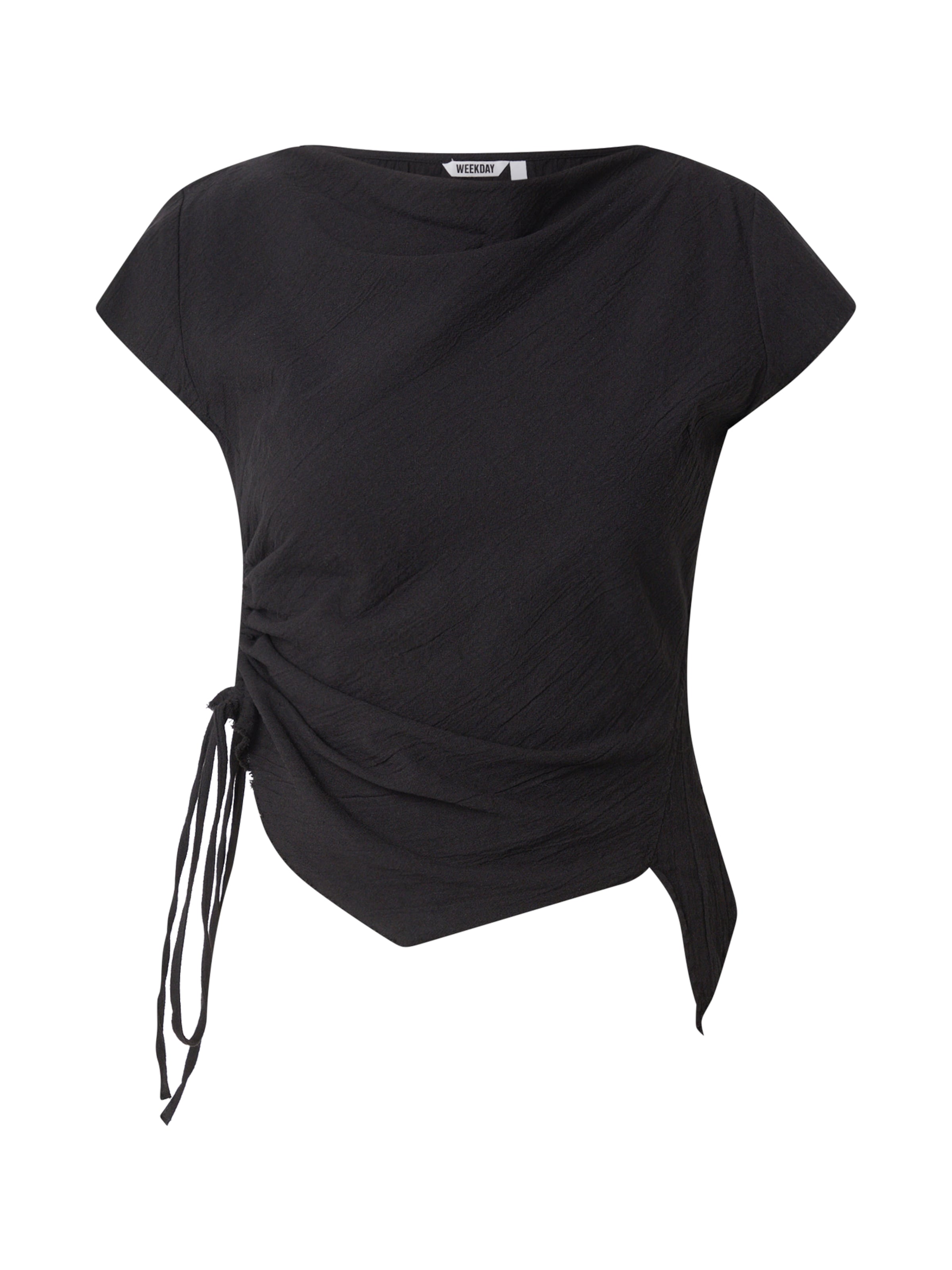 WEEKDAY Blouse 'Iman' in Zwart: voorkant